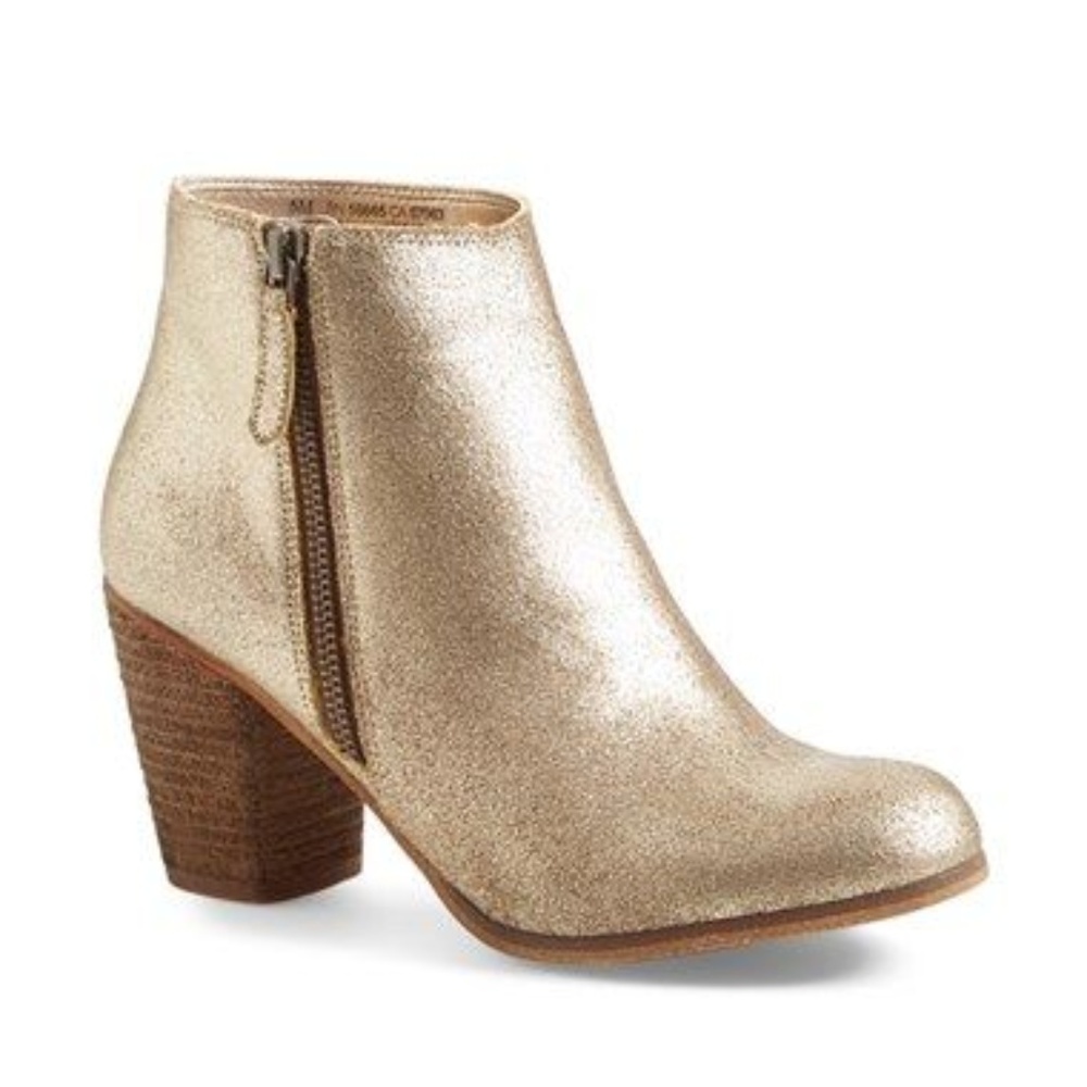 Gold Leather BP Trolley Booties size 10
